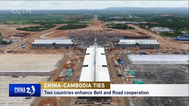 中国国际电视台（CGTN）专题报道华体hui会体育参与投资建设的中柬“一带一路”合作项目
