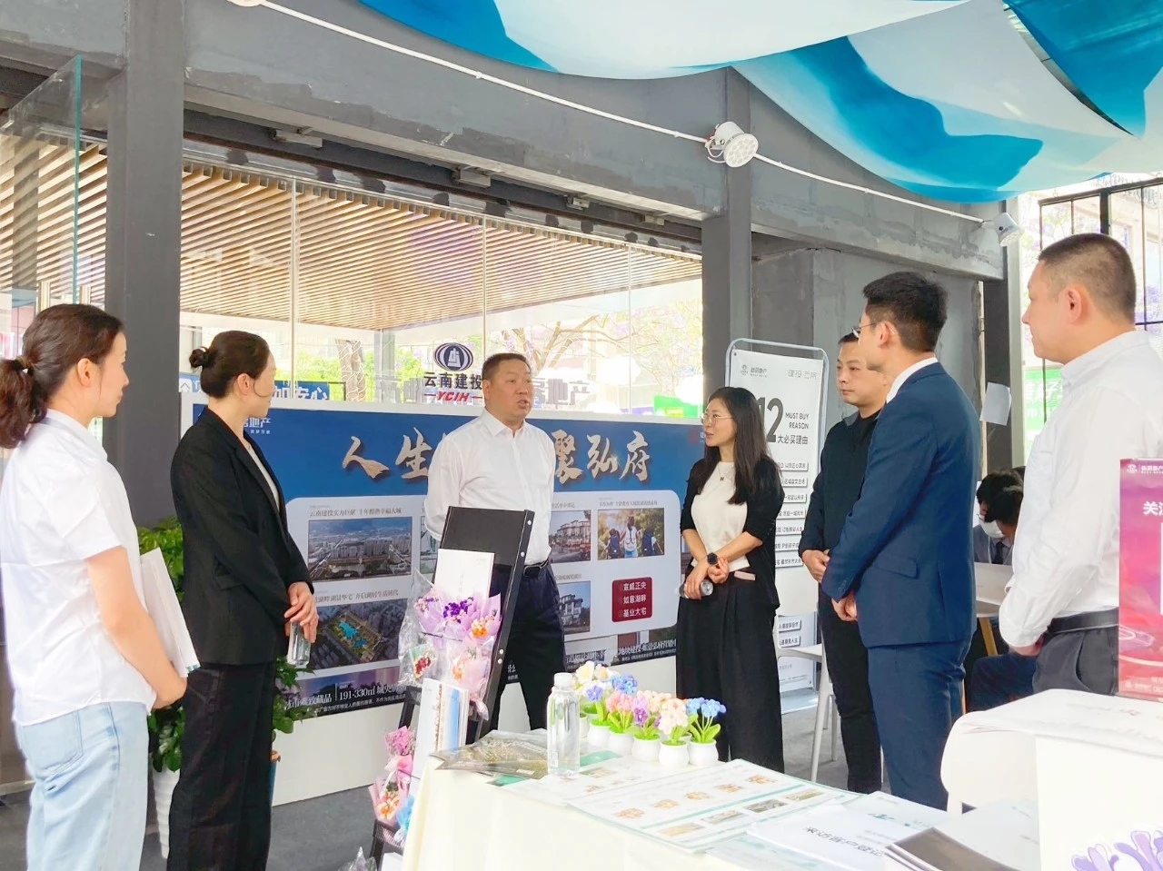 陈祖军调研建投·云岭華府项目 看望慰问奋战销售一线干部职工